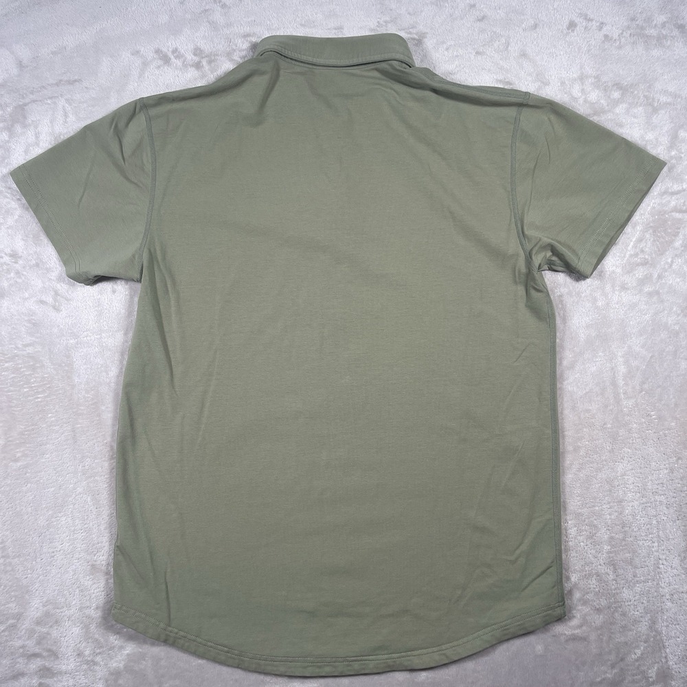 BYLT Premium Basics Lux Polo  Mens L Golf‎ Green Collared Stretch Casual - Picture 7 of 9